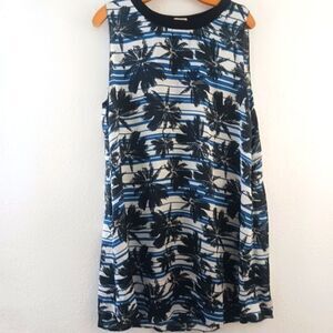 L’Agence  palm Tree print sleeveless  dress size L